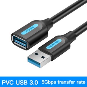 Vention USB 3.0 Удлинительный кабель USB 3.0 Мужской к женскому удлинителю Шнур для передачи данных для ПК Smart TV для