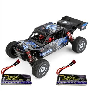 Wltoys 124018 1:12 RTR Модернизированный 7,4 В 2600 мАч 2,4 ГБ 4WD 55 км/ч Металлическое шасси RC Авто Модели автомобиле