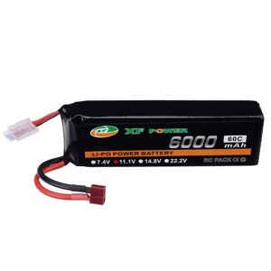 XF POWER 11.1V 6000mah 60C 3S lipo батарея разъем XT60 для RC дрон