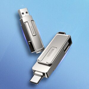 Yesido 128G USB 3.0 Flash накопитель с интерфейсом USB 2 в 1 - от A до Type C Pendrive для компьютера Ipad PC