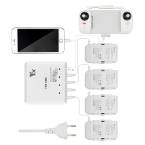 YX 6-в-1 Multi Charging Hub Intelligent Батарея Дистанционное Управление Многозарядное 6-стороннее зарядное устройство д